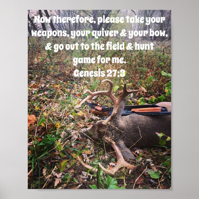 Genesis 27:3 Buck Poster (Vorne)