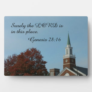 Genesis 28:16 Gewiss ist der Herr an diesem Ort Fotoplatte