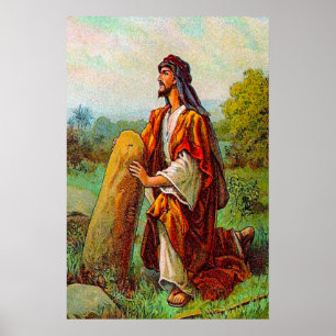 Genesis 28 Jakob hat einen Traum von Gottes Plakat