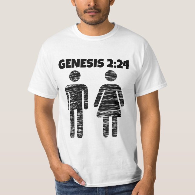 GENESIS 2:24 T - SHIRT (Vorderseite)