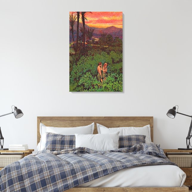Genesis 3 Adam and Eve Verließ Eden Leinwand (Insitu (Schlafzimmer))