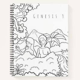 Genesis 3 Bibel-Malnotizbuch | Christliche Schrift Notizbuch