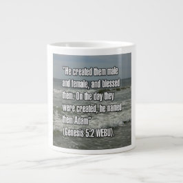 Genesis 5:2 WEBU-Tasse Jumbo-Tasse