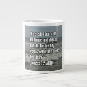 Genesis 5:2 WEBU-Tasse Jumbo-Tasse