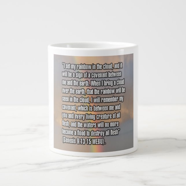 Genesis 9:13-15 WEBU Tasse (Vorderseite)