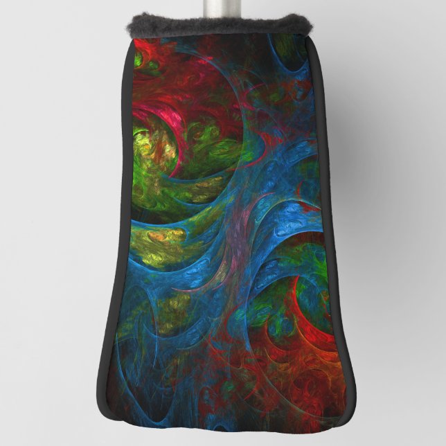Genesis Blue Abstrakt Art Golf Headcover (Rotieren 90)