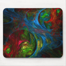 Genesis Blue Abstrakt Art Mousepad