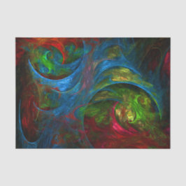 Genesis Blue Abstrakt Art Seidenpapier