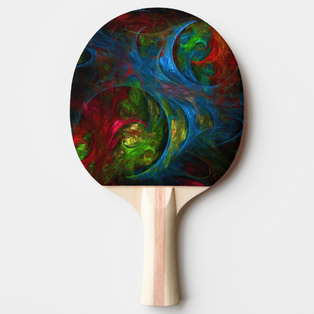 Genesis Blue Abstrakt Art Tischtennis Schläger (Vorderseite)