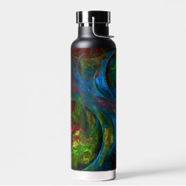 Genesis Blue Abstrakt Art Trinkflasche
