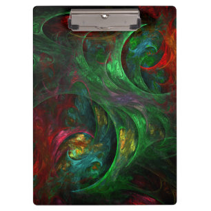 Genesis Green Abstrakt Art Klemmbrett