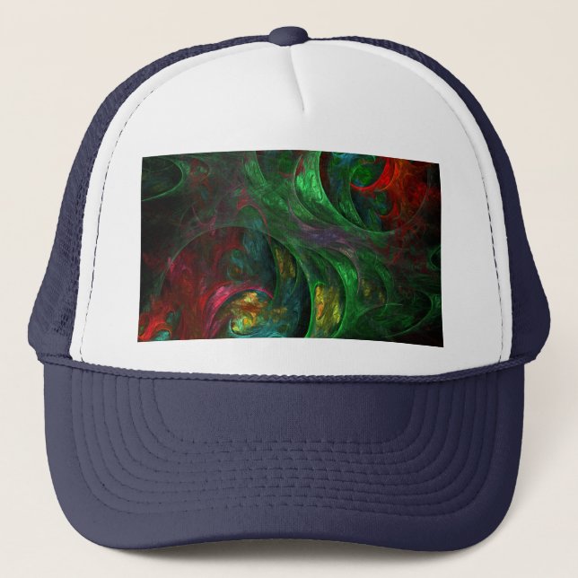 Genesis Green Casquette d'art Abstrait (Devant)