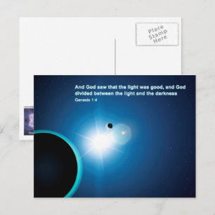 Genesis - Licht aus Dunkelheit Postkarte
