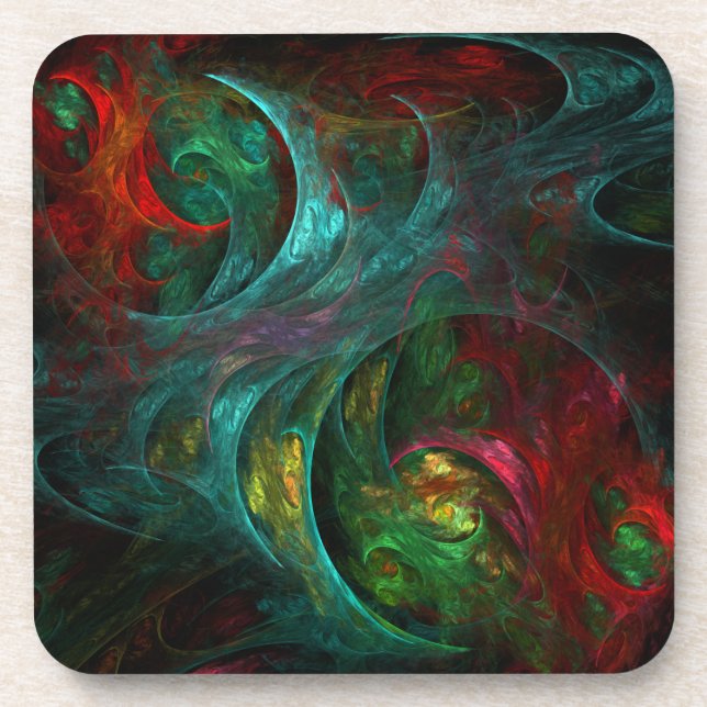 Genesis Nova Abstrait Art Cork Dessous de verre (Devant)