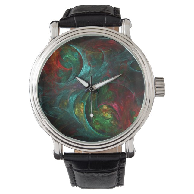 Genesis Nova Abstrakt Art Armbanduhr (Vorderseite)