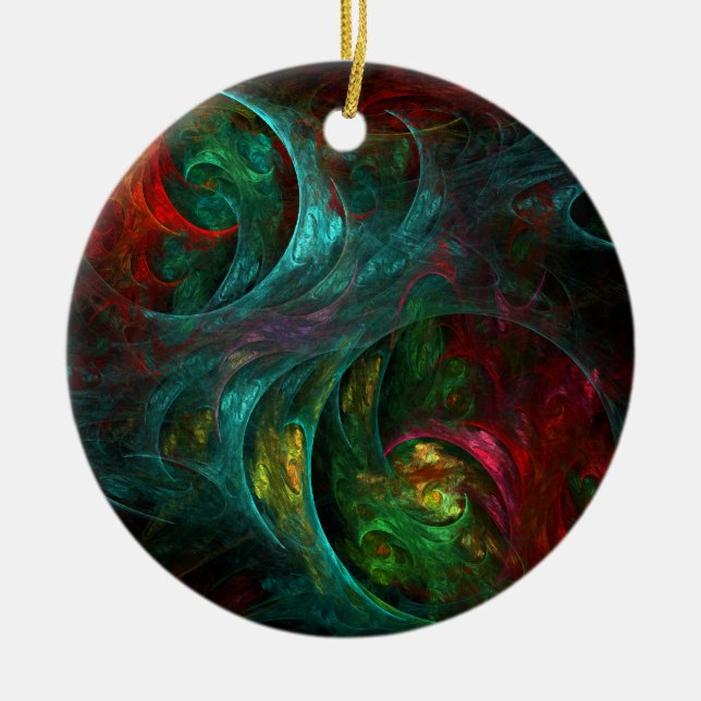 Genesis Nova Abstrakt Art Circle Ornament (Vorne)