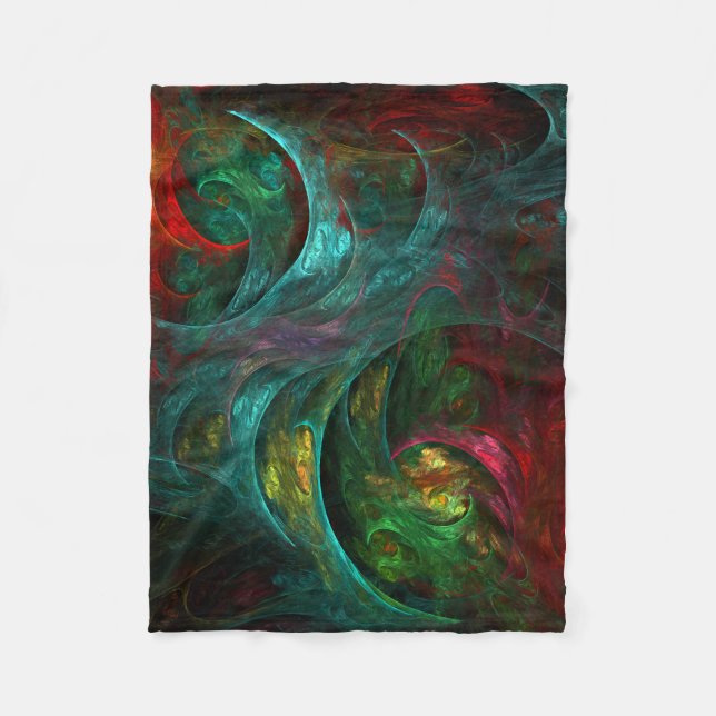 Genesis Nova Abstrakt Art Fleecedecke (Vorderseite)