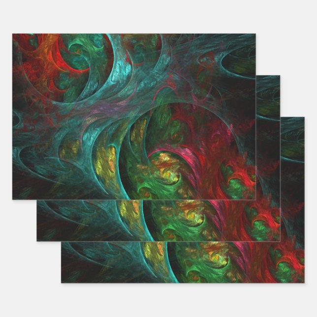 Genesis Nova Abstrakt Art Geschenkpapier Set (Set)