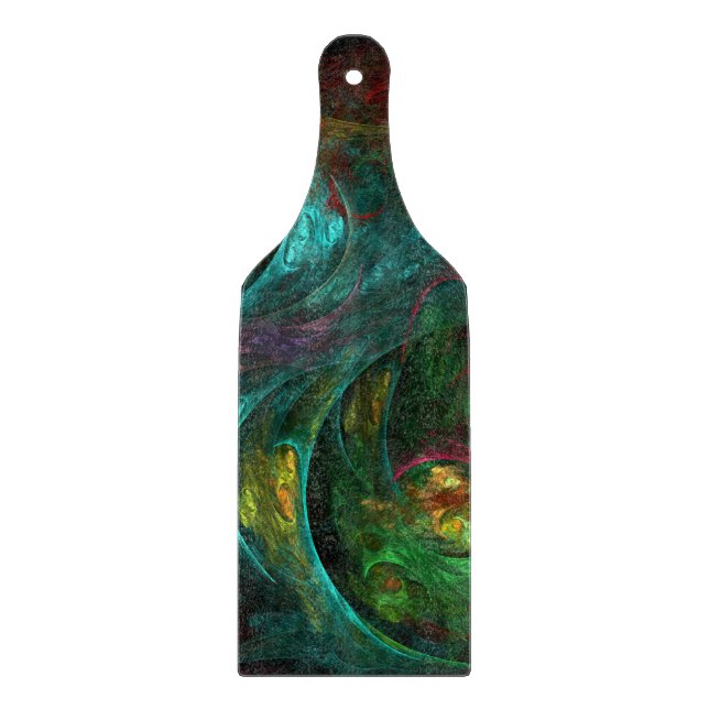 Genesis Nova Abstrakt Art Paddle Schneidebrett (Vorderseite)
