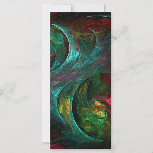 Genesis Nova Abstrakt Art Rack Card (Vorderseite)