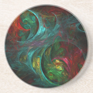 Genesis Nova Abstrakt Art Sandstone Untersetzer
