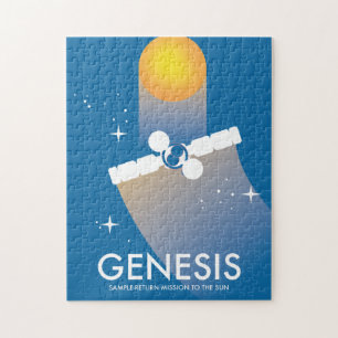 Genesis-Probenrückführungsmission Weltraumkunst.