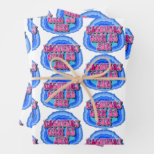 Genesung FUN Geode 12-Schritte-AA-Genesungs-Slogan Geschenkpapier Set