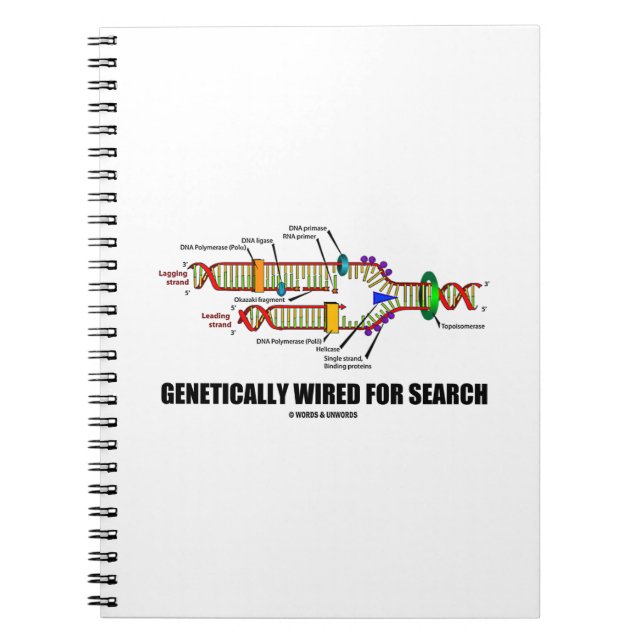Genetically Wired For Search Notizblock (Vorderseite)