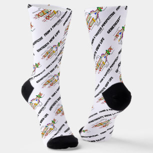 Genetiker betrachten das Leben aus einer verdrehte Socken