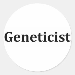 Genetiker Runder Aufkleber