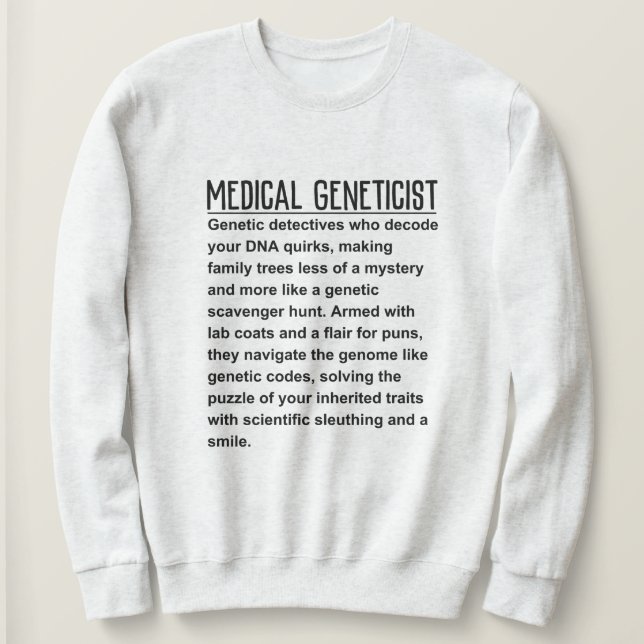 Genetiker Sweatshirt (Design vorne)