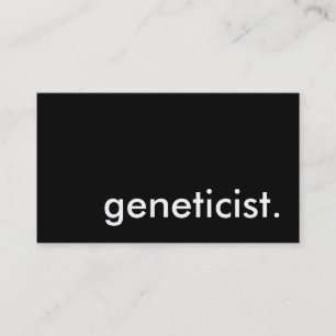 Genetiker. Visitenkarte