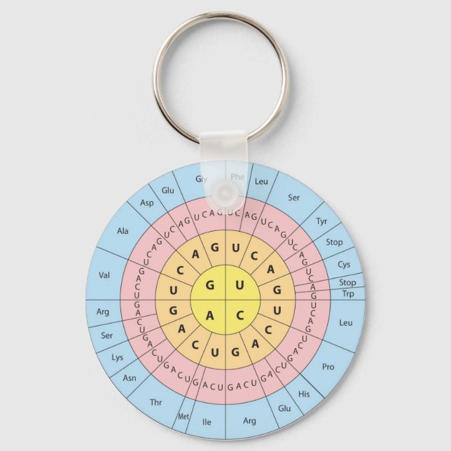 Genetischer Code-Schlüsselanhänger Schlüsselanhänger (Vorderseite)