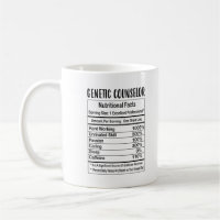 Genetischer Counselor Ernährung Fakten 11oz Tasse
