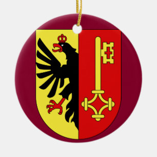 Geneva*, die Schweiz-Weihnachtsverzierung Keramikornament