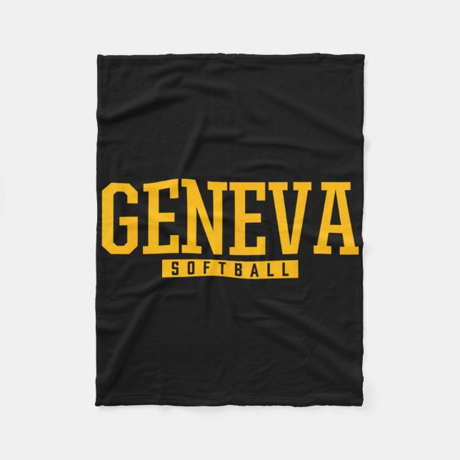 Geneva High School Softball Fleecedecke (Vorderseite)