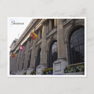 Geneva Hotelfahnen Postkarte