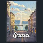 Geneva Street Switzerland Travel Jet d'eau Sunset Magnet<br><div class="desc">Genf, eingebettet am Ufer des Genfer Sees und umgeben von den Alpen und den Jura-Bergen, ist eine der malerischsten Städte der Schweiz. Es ist als Drehscheibe für Diplomatie weltweit bekannt und beherbergt zahlreiche internationale Organisationen, darunter die Vereinten Nationen und das Rote Kreuz. Die Stadt verbindet ihren kosmopolitischen Flair nahtlos mit...</div>