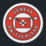 Geneva Switzerland Große Wanduhr<br><div class="desc">Geneva Switzerland</div>