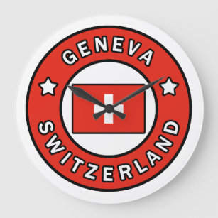 Geneva Switzerland Große Wanduhr