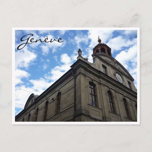 Genève-Architektur Postkarte (Vorderseite)