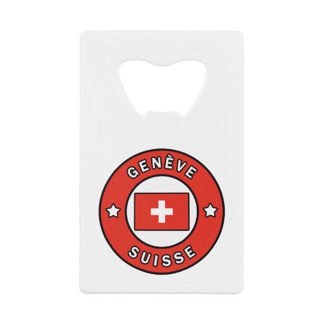 Genève Suisse Geldbeutel Flaschenöffner (Vorderseite)