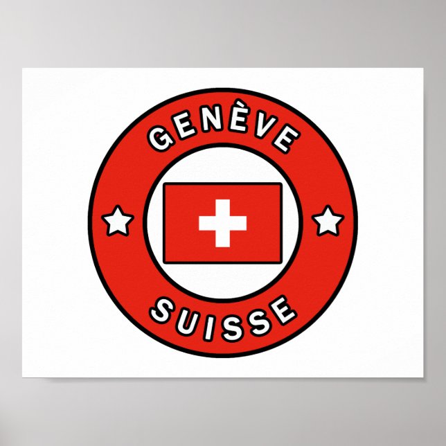 Genève Suisse Poster (Vorne)