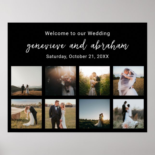 Genevieve Black Foto Moderne Hochzeit Poster (Vorne)