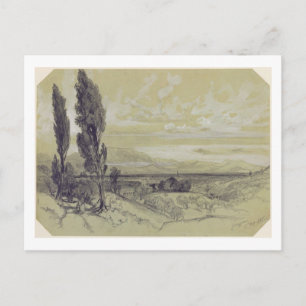 Genezzano, 17. Mai 1838 (Graphit auf Papier) Postkarte