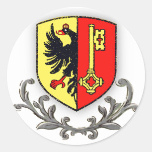 Genf-Aufkleber Runder Aufkleber