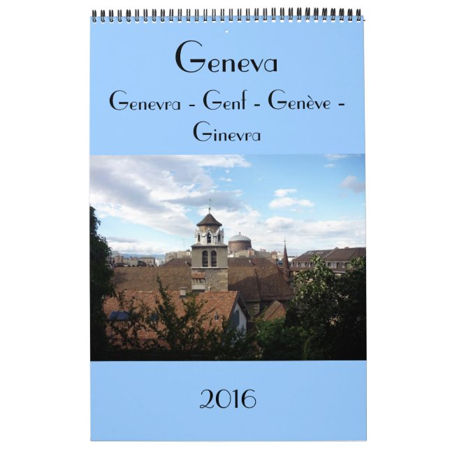 Genf die Schweiz 2016 Kalender (Titelbild)