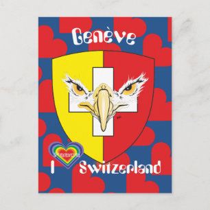 Genf - Genève Schweiz Postkarte