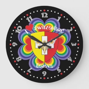 Genf / Genève Schweiz Suisse Svizzera Große Wanduhr
