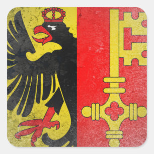 Genf Quadratischer Aufkleber